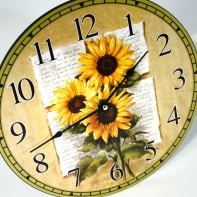 Hodiny nástěnné slunečnice