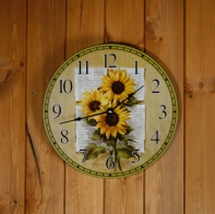 Hodiny nástěnné slunečnice