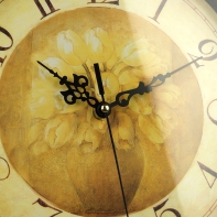 Hodiny nástěnné vroubkovaný kruh 30cm