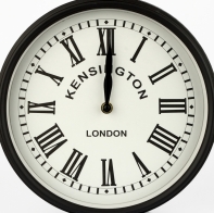 Hodiny oboustranné velké otočné Kensington London 42x40x9 cm - poškozené