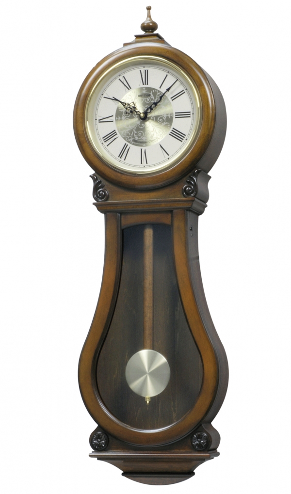 Hodiny s kyvadlem dřevěné 26,3x10,1x85,5cm