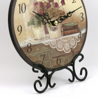 Hodiny stolní chalupářské se stojánkem 21cm