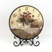 Hodiny stolní chalupářské se stojánkem 21cm