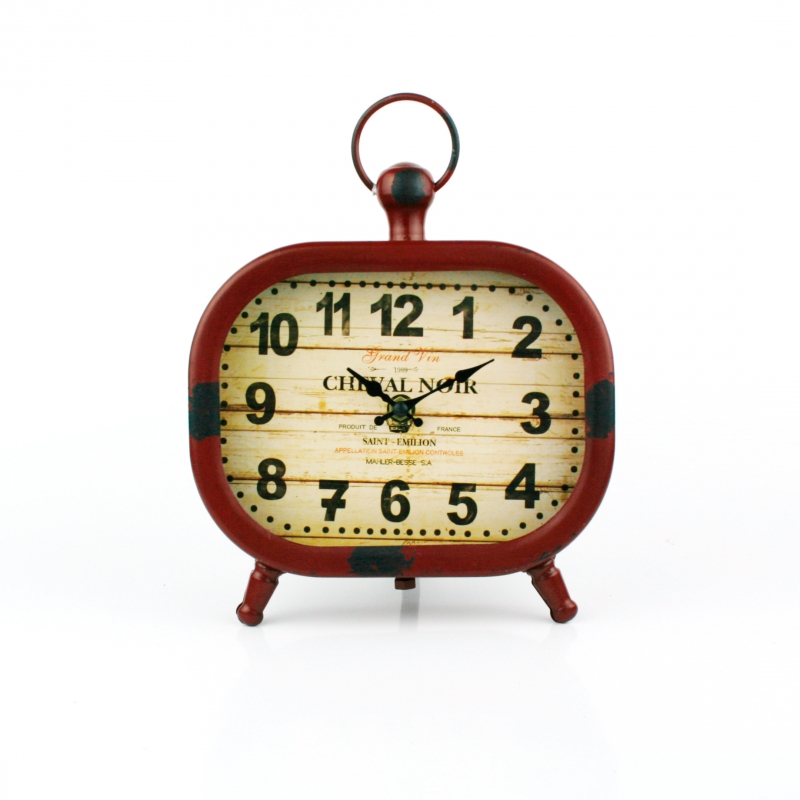 Hodiny stolní kovové 20x15x5cm