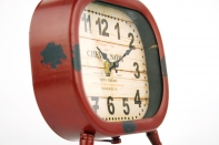 Hodiny stolní kovové 20x15x5cm