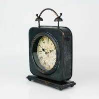 Hodiny stolní kovové 28x19,5x8,5cm