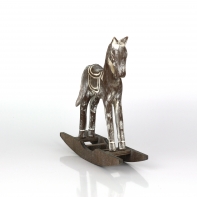 Houpací koník hnědý 22x21x5cm