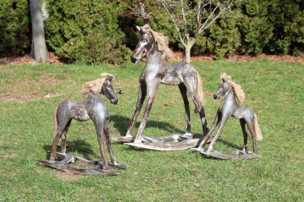 Houpací koník retro 60cm