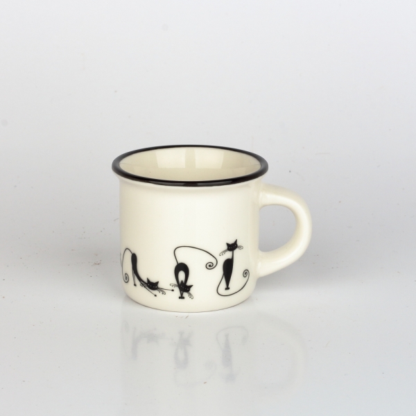 Hrnek na espresso s kočkou 100ml
