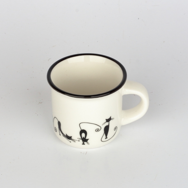 Hrnek na espresso s kočkou 100ml