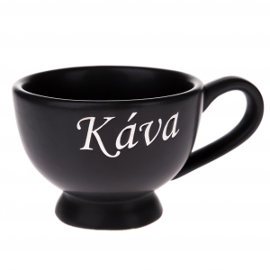 Hrnek na kávu černý 200ml