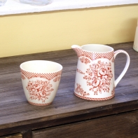 Hrnek na latte Stephanie red 9cm