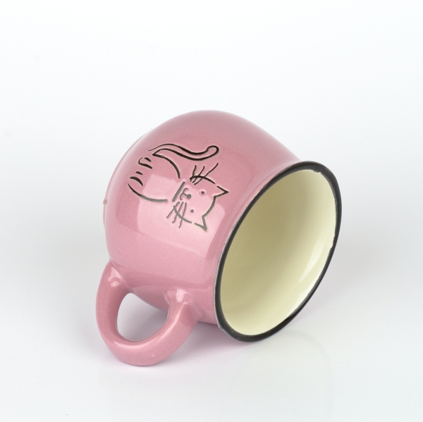 Hrnek s kočkou fialový 270ml