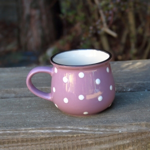 Hrnek s puntíky fialový 230ml