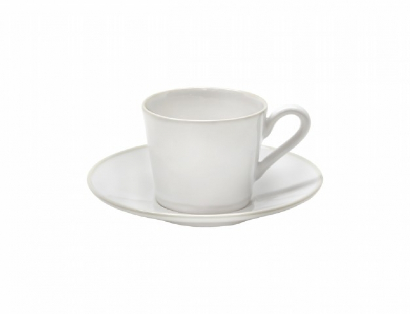 Hrnek s talířkem bílý ASTORIA 0,18l