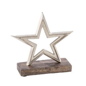 Hvězda na podstavci 15x15x5cm  