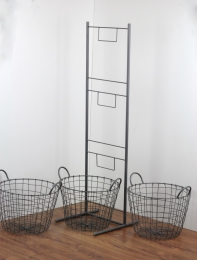 Industriální stojan s košíky 115cm