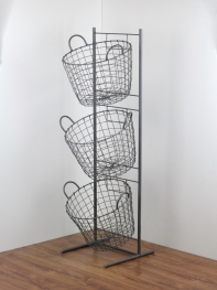 Industriální stojan s košíky 115cm