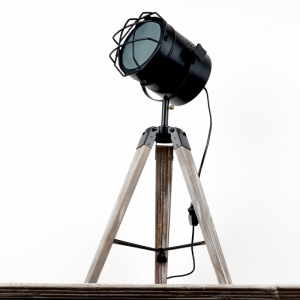 Industriální stolní lampa reflektor 42cm