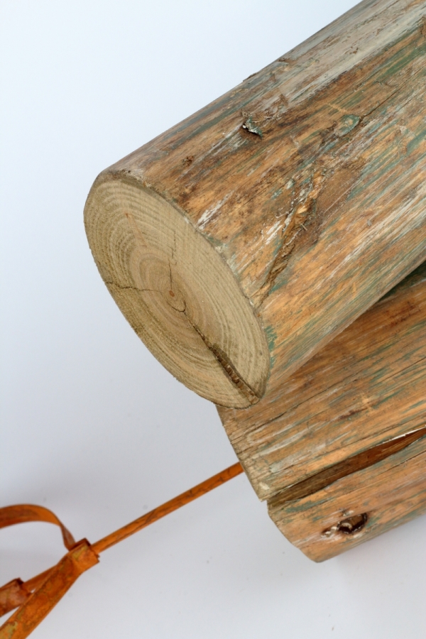 Jarní dekorace kovová květina 46cm