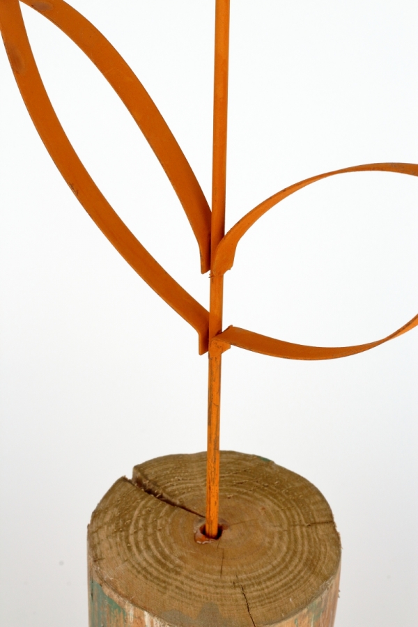 Jarní dekorace kovový tulipán 46cm