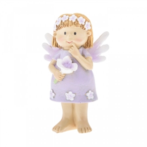 Jarní dekorace na stůl víla s květinou