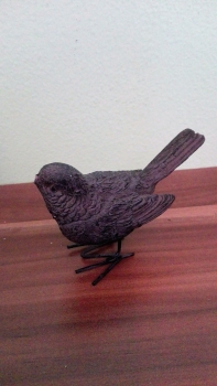 Jarní dekorace ptáček 6cm- VYŘAZENO dek4921