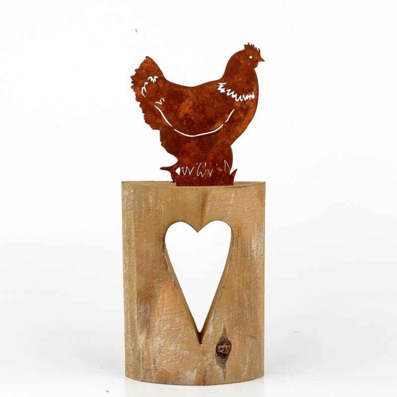 Jarní dekorace slepice 28cm