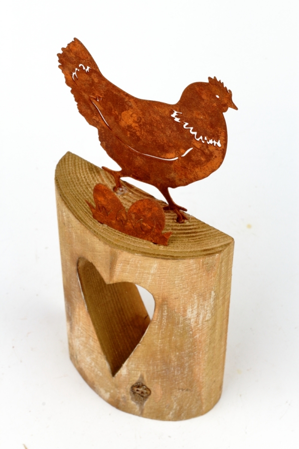 Jarní dekorace slepice 28cm