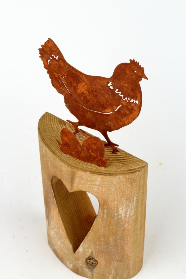 Jarní dekorace slepice 28cm