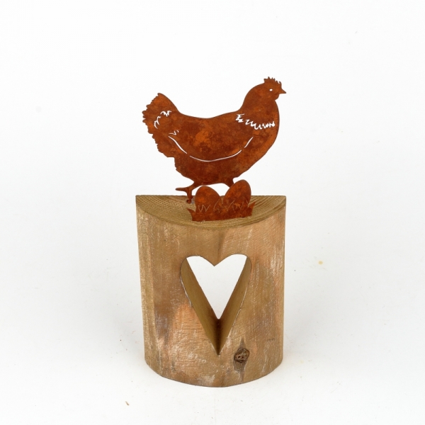 Jarní dekorace slepice 28cm