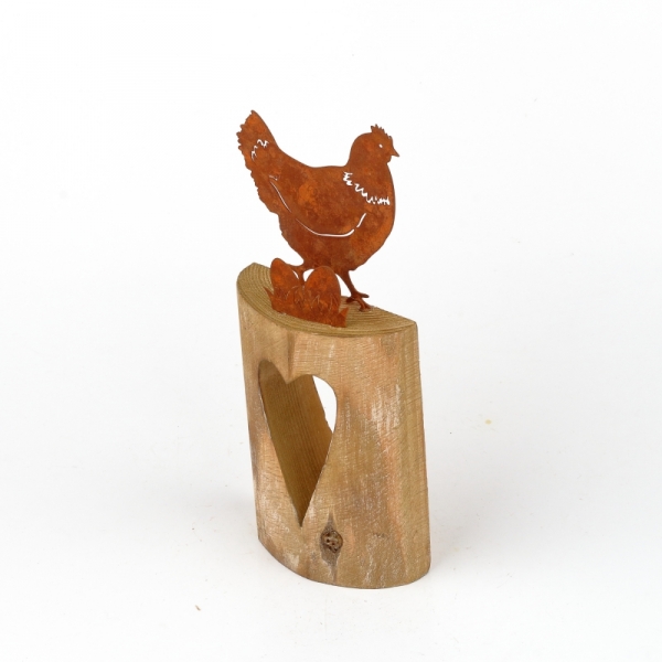 Jarní dekorace slepice 28cm