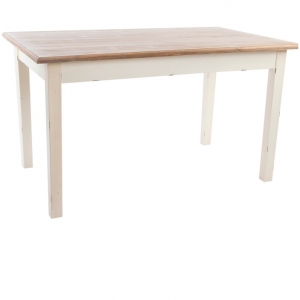 Jídelní stůl bílý s patinou 163x81x76cm