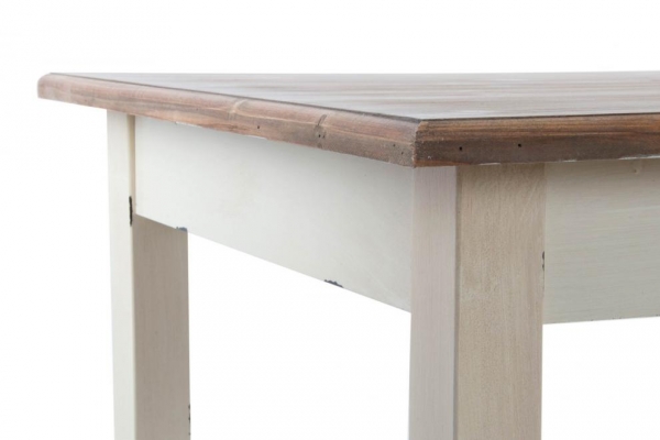 Jídelní stůl bílý s patinou 163x81x76cm