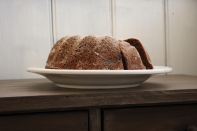 Jídelní talíř modré růže 25,8cm