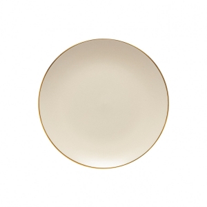 Jídelní talíř se zlatým okrajem 27cm AUGUSTA