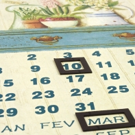 Kalendář magnetický konvalinky 25x33cm