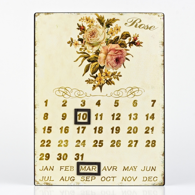 Kalendář magnetický růže 25x33cm