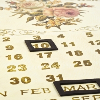 Kalendář magnetický růže 25x33cm