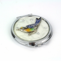 Kapesní zrcátko s ptáčkem 6cm