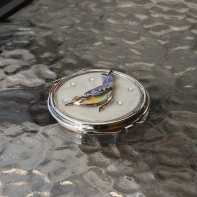 Kapesní zrcátko s ptáčkem 6cm