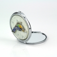 Kapesní zrcátko s ptáčkem 6cm