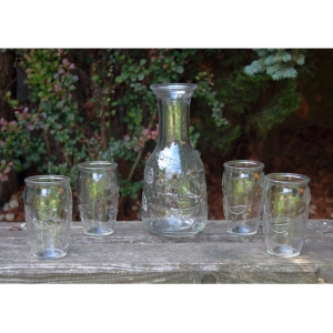 Karafa 1,1l se 4 skleničkami 300ml