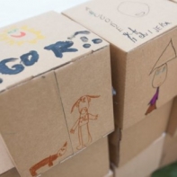 Kartonové kostky 16x16cm (10 kusů)