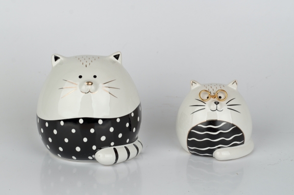 Kasička na peníze kočka 12cm