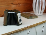 Kasička na peníze tahací harmonika 16x12 cm