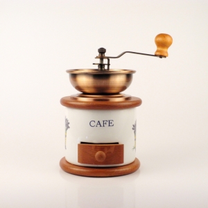 Kávomlýnek porcelánový s levandulí 18x12cm