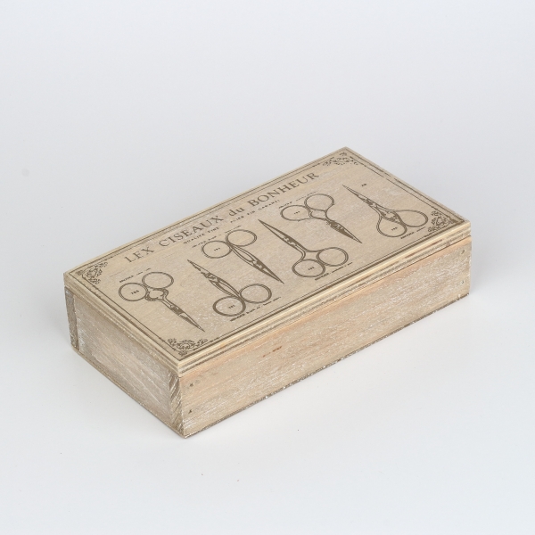 Kazeta na šití dřevěná 18x10x5cm