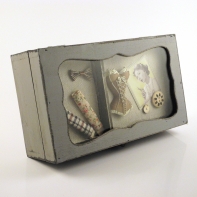 Kazeta na šití dřevěná