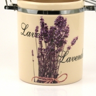 Keramická dóza levandule 12x10x14,5cm